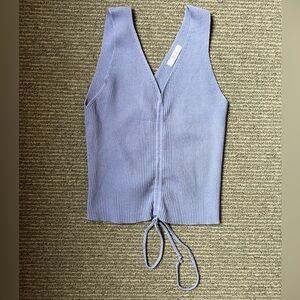 NWOT Lilac Ribbed Fashion Athletic Top